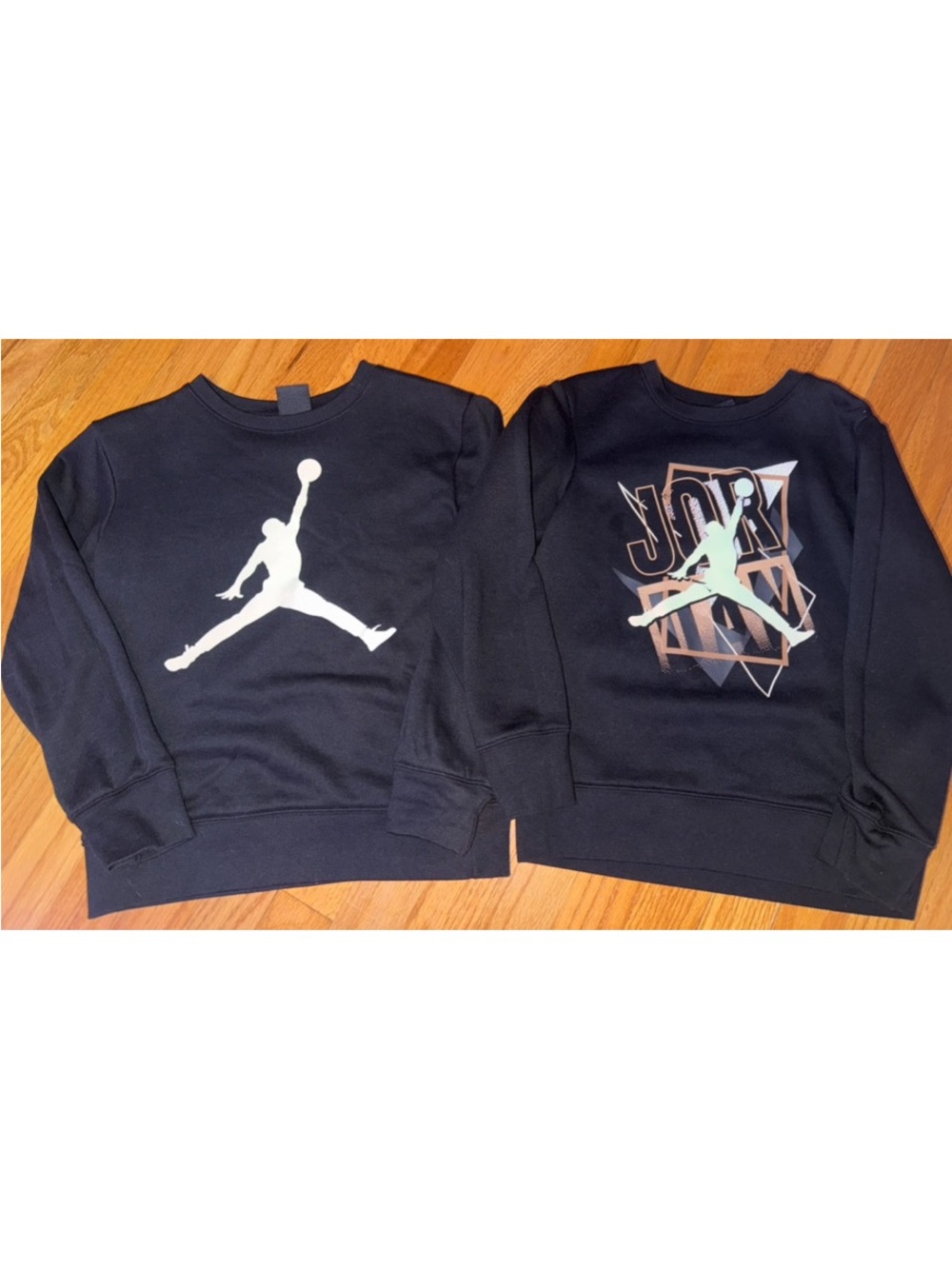 Nike Kids Jordan Boys' Black Crewneck Sweatshirt with Jumpman Logo